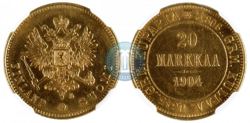 Picture 20 markkaa 1904 year L 