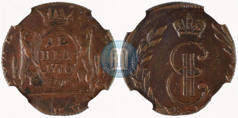 Фото Денга 1770 года КМ 