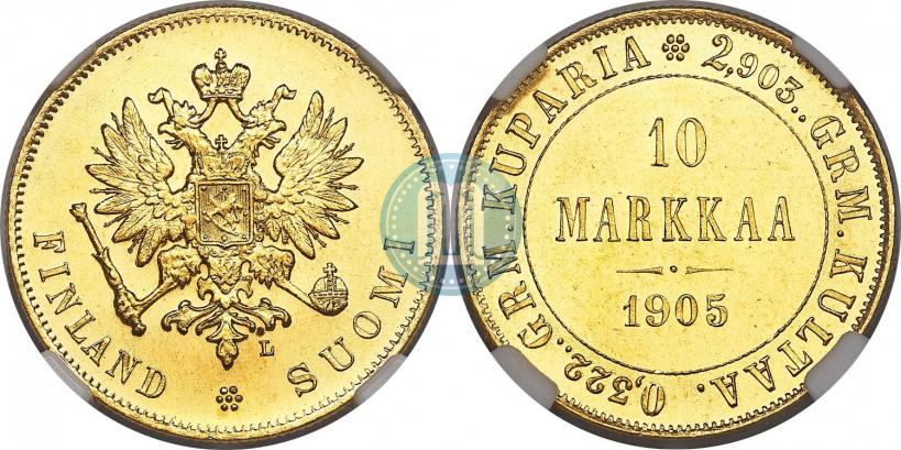 Picture 10 markkaa 1905 year L 