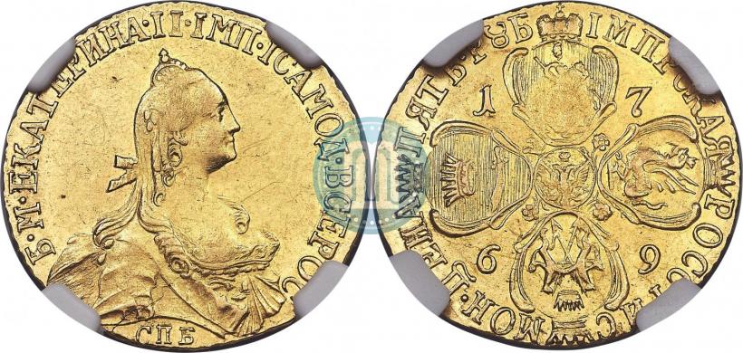 Picture 5 roubles 1769 year СПБ 