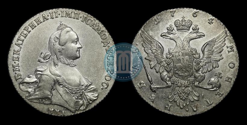 Picture 1 rouble 1764 year ММД-EI 