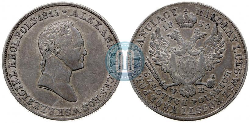Picture 5 złotych 1830 year FH 