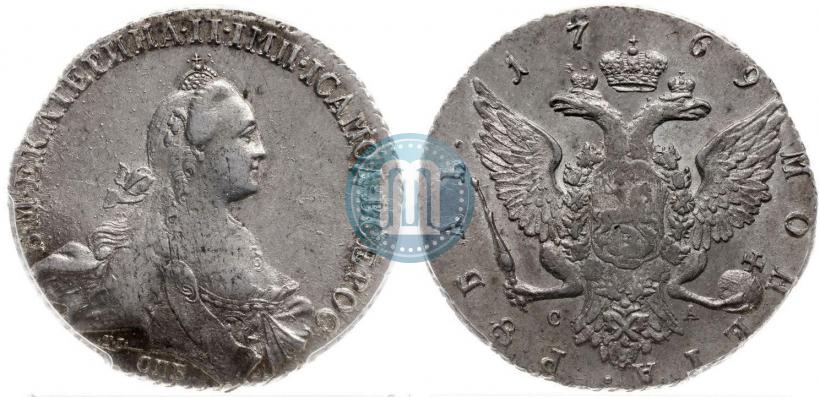 Picture 1 rouble 1769 year СПБ-СА 