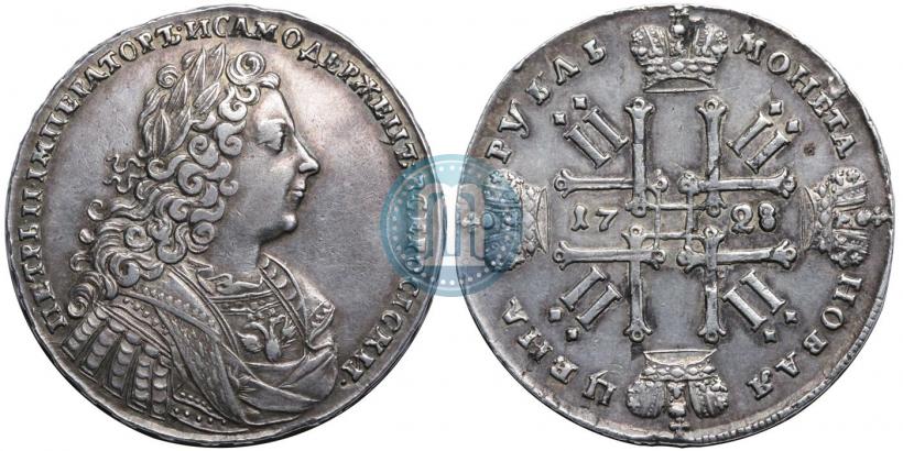 Фото 1 рубль 1728 года  "Тип 1728"
