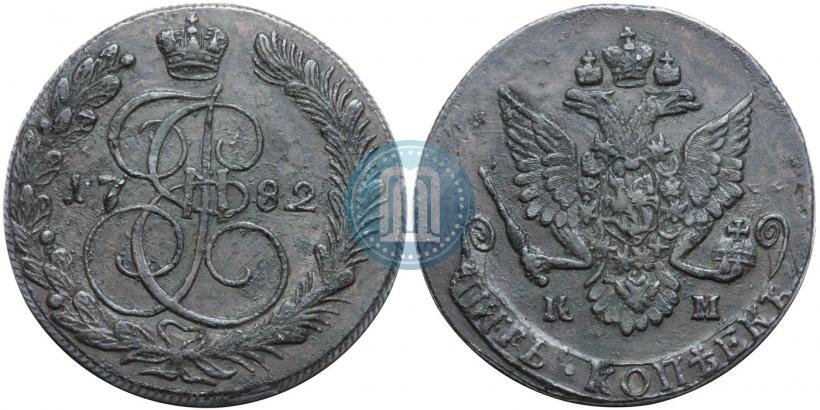 Picture 5 kopecks 1782 year КМ 