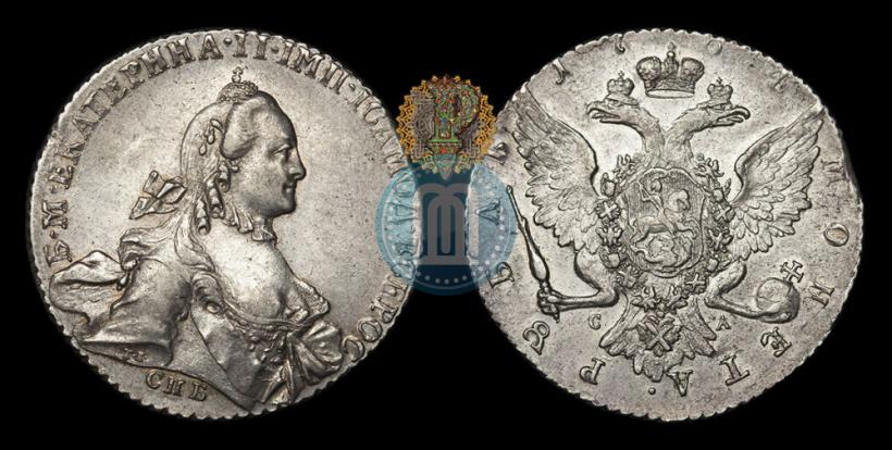 Фото 1 рубль 1764 года СПБ-СА 