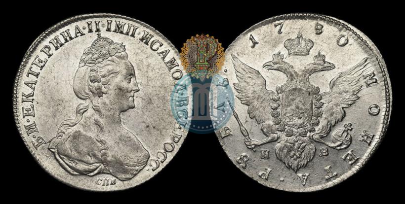 Фото 1 рубль 1780 года СПБ-ИЗ 