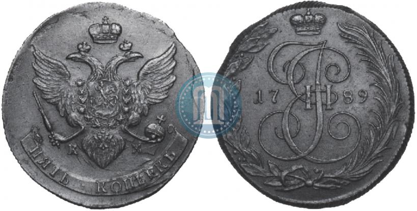 Picture 5 kopecks 1789 year КМ 