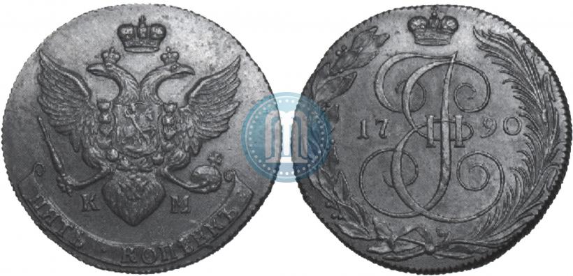 Picture 5 kopecks 1790 year КМ 