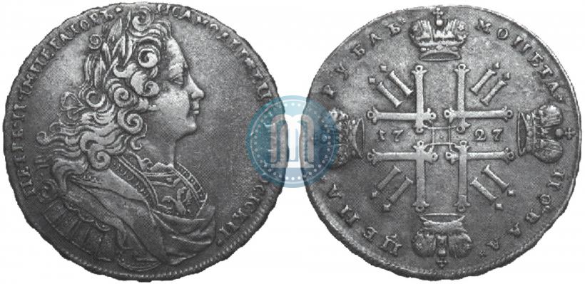 Picture 1 rouble 1727 year  "Moscow type"