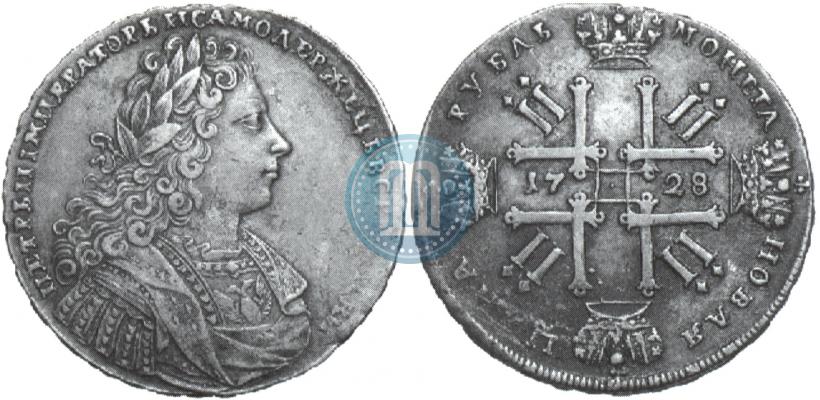 Picture 1 rouble 1728 year  "Type of 1728"