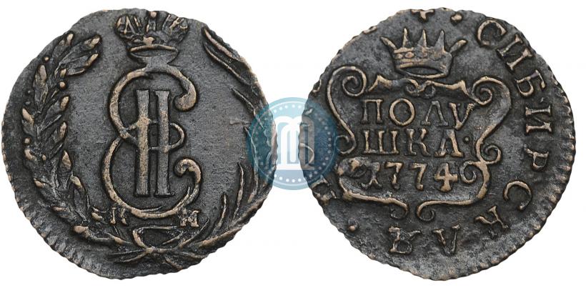 Фото Полушка 1774 года КМ 