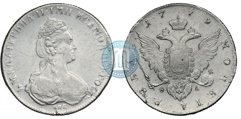 Picture 1 rouble 1779 year СПБ-ФЛ 