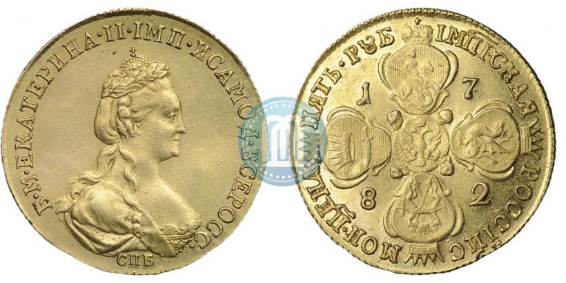 Picture 5 roubles 1782 year СПБ 
