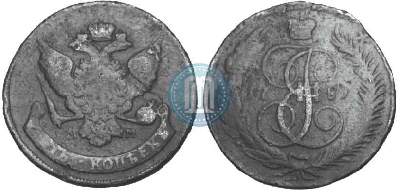 Picture 5 kopecks 1789 year ММ 
