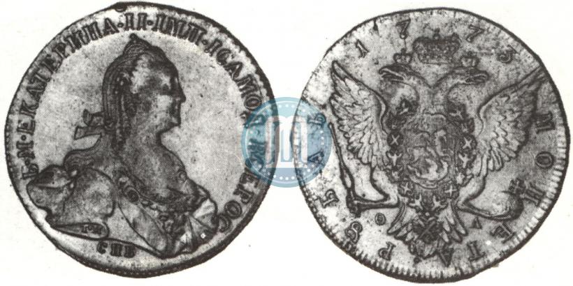 Picture 1 rouble 1773 year СПБ-ФЛ 