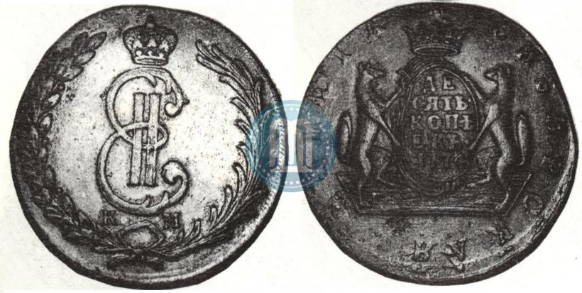 Picture 10 kopecks 1776 year КМ 