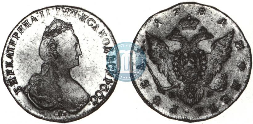 Picture 1 rouble 1781 year СПБ-ИЗ 