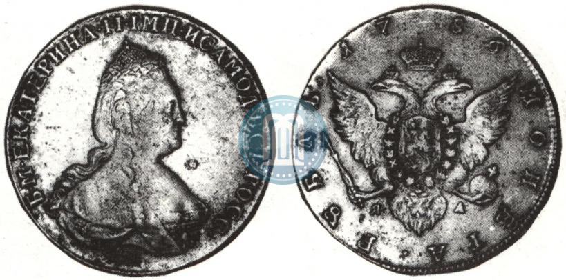 Picture 1 rouble 1786 year СПБ-ЯА 