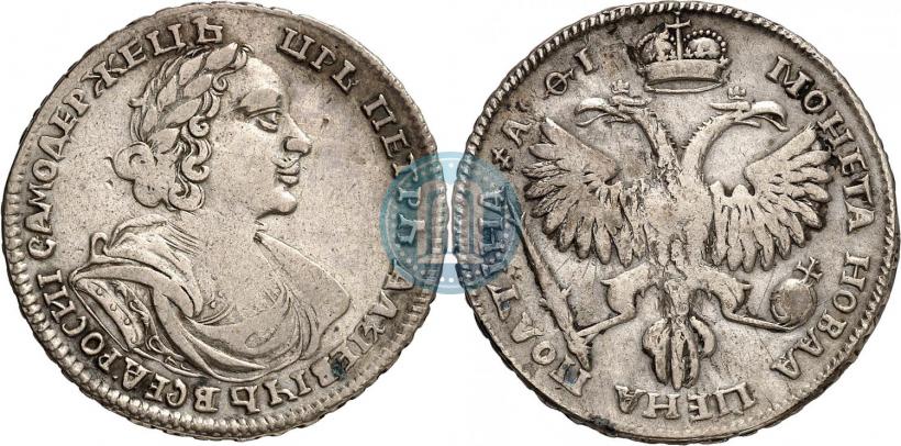 Picture Poltina 1719 year  "Portrait in armour"