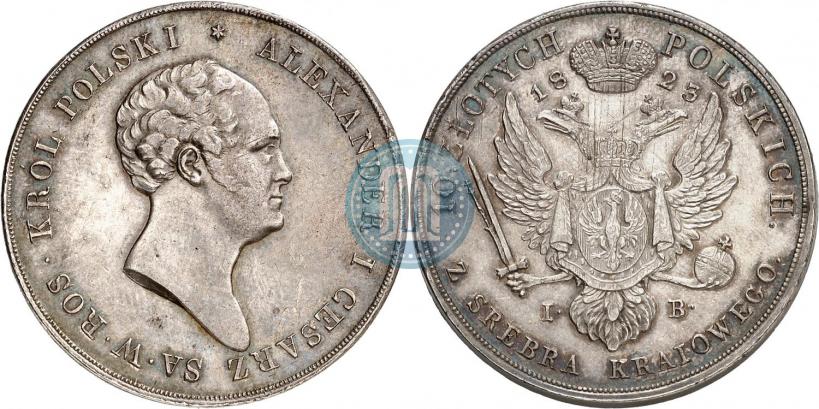 Picture 10 złotych 1823 year IB 