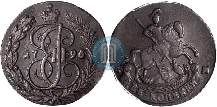 Picture 2 kopecks 1795 year АМ 