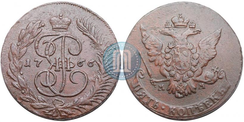 Picture 5 kopecks 1766 year ММ 