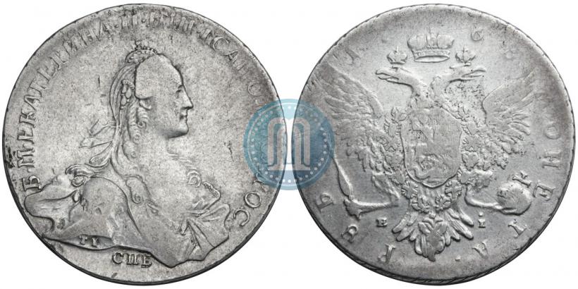 Picture 1 rouble 1768 year СПБ-EI 