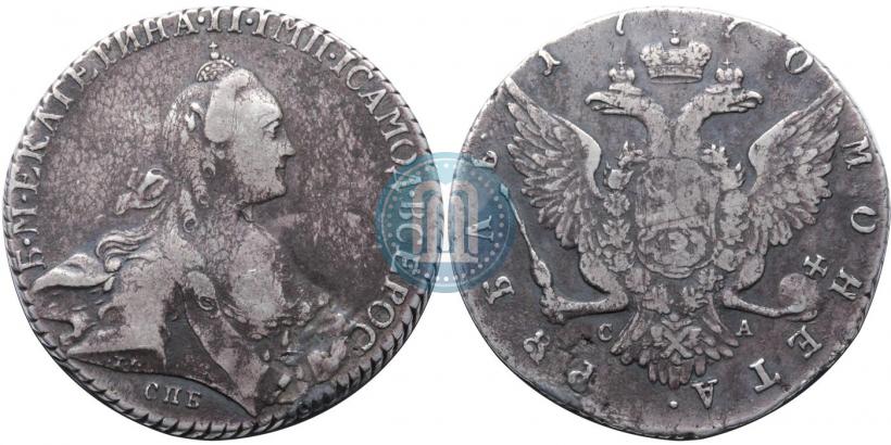 Picture 1 rouble 1770 year СПБ-СА 