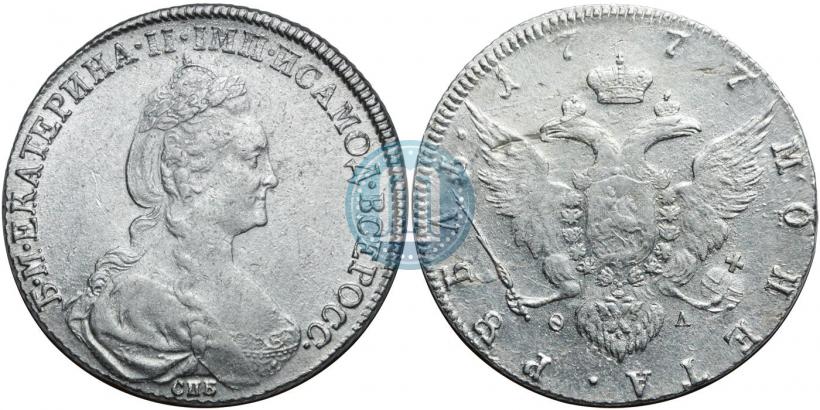 Фото 1 рубль 1787 года СПБ-ЯА 
