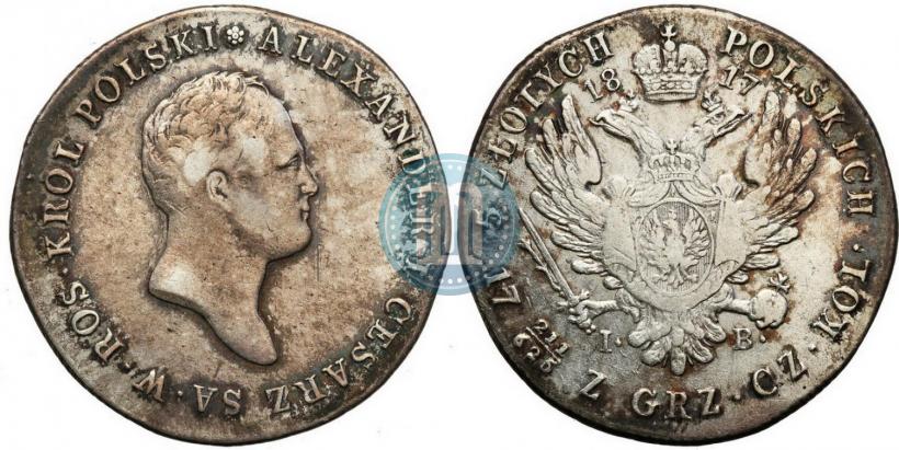 Picture 5 złotych 1817 year IB 