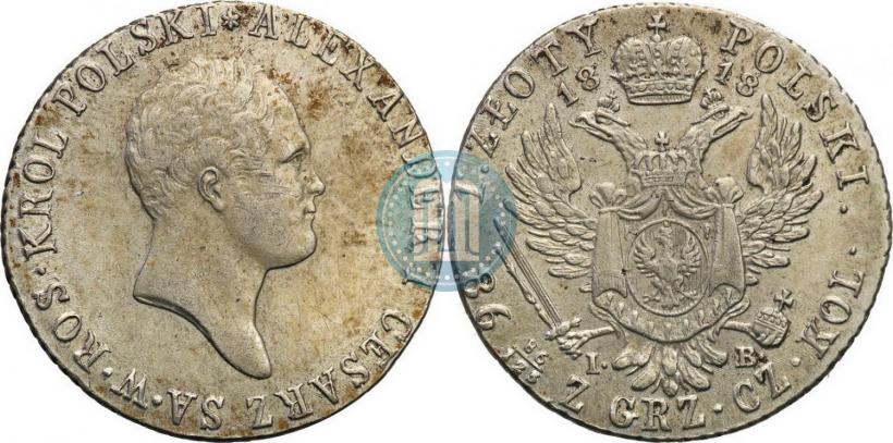 Picture 1 złoty 1818 year IB 