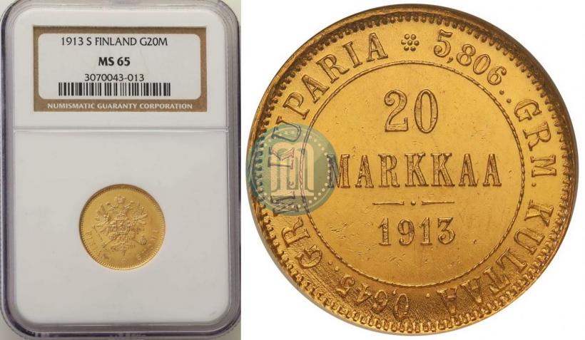 Picture 20 markkaa 1913 year S 