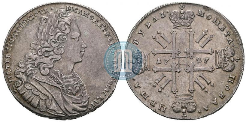 Picture 1 rouble 1727 year  "Moscow type"