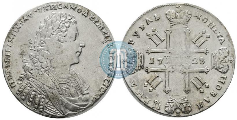 Фото 1 рубль 1728 года  "Тип 1728"