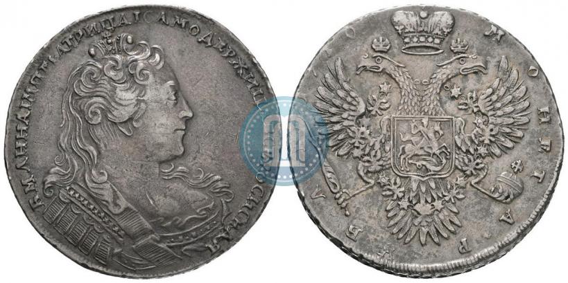 Фото 1 рубль 1730 года  
