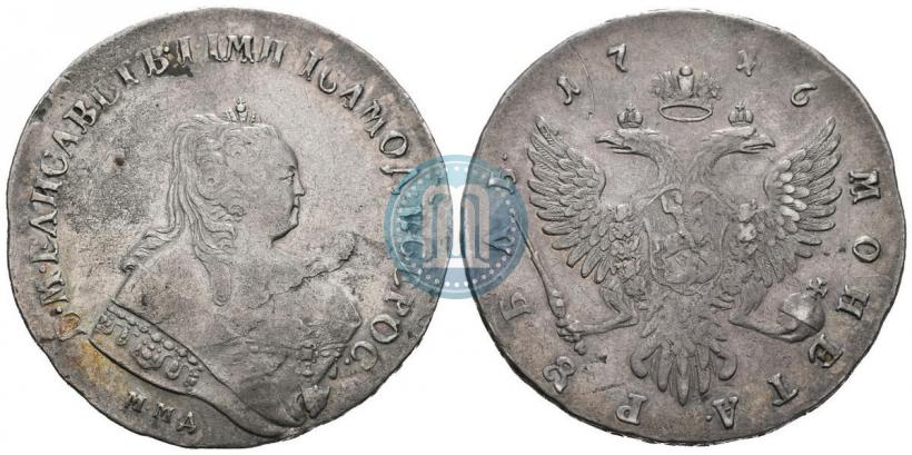Picture 1 rouble 1746 year ММД 