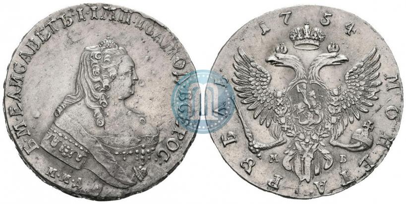 Picture 1 rouble 1754 year ММД-МБ 