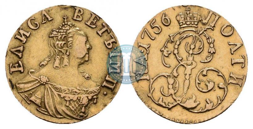 Фото Полтина 1756 года  