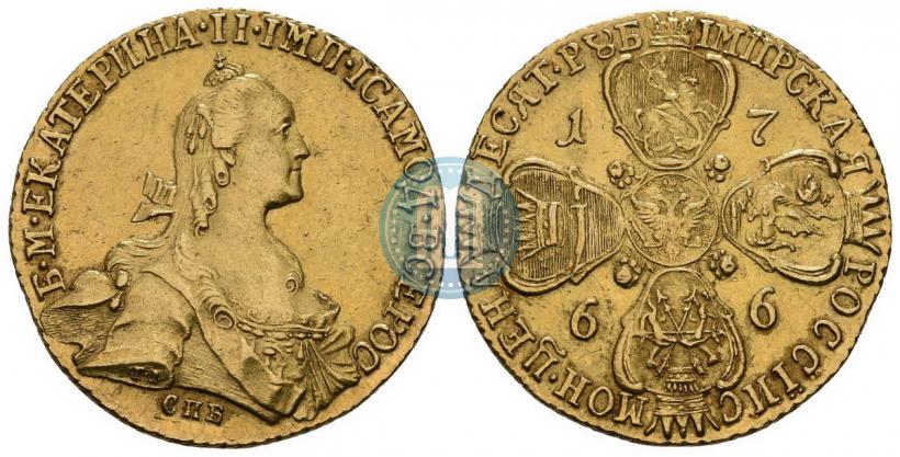 Picture 10 roubles 1766 year СПБ 