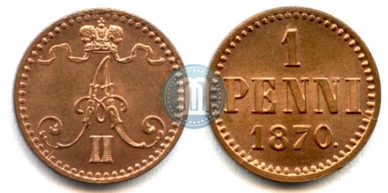 Picture 1 penni 1870 year  