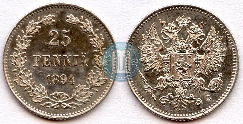 Picture 25 pennia 1894 year L 