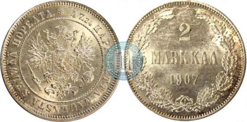 Picture 2 markkaa 1907 year L 