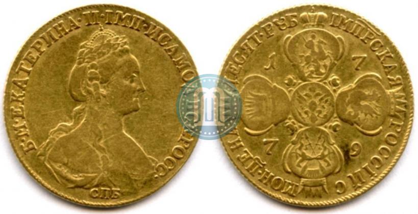 Picture 10 roubles 1779 year СПБ 