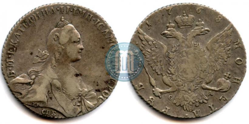 Picture 1 rouble 1768 year СПБ-СА 