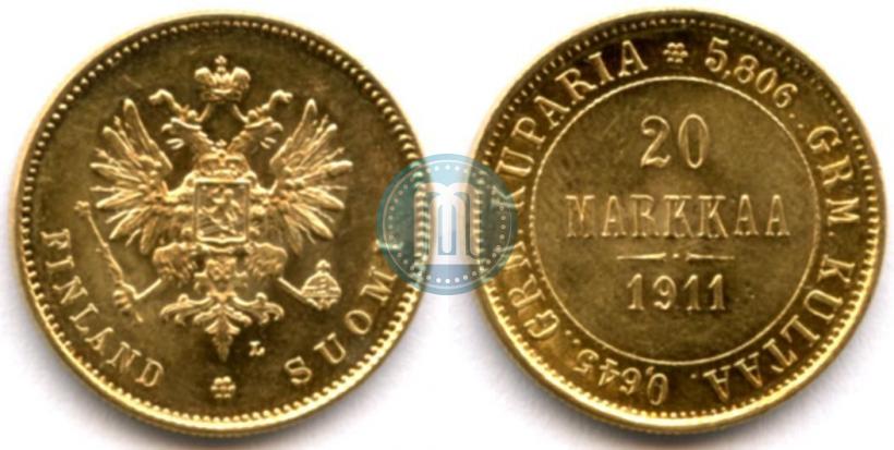 Picture 20 markkaa 1911 year L 