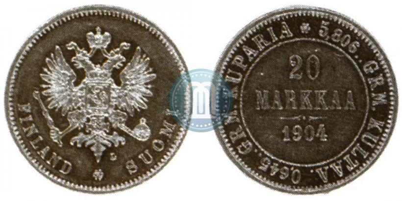Picture 20 markkaa 1904 year L 
