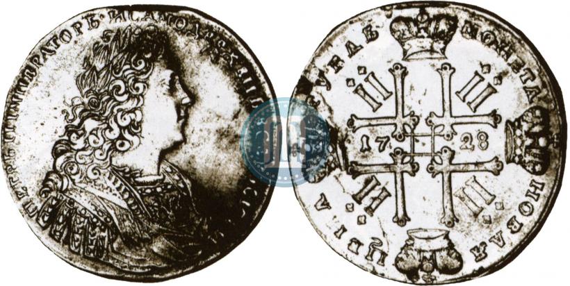 Picture 1 rouble 1728 year  "Type of 1728"