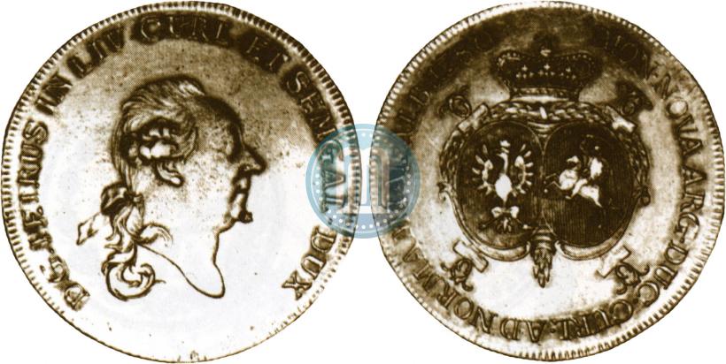 Фото Талер 1780 года  "Петр Бирон. Курляндия"