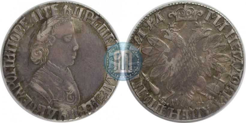 Фото Полтина 1704 года МД "Портрет работы Ф. Алексеева"